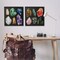 Stupell Industries Various Gemstones on Black 2pc Framed Giclee Wall Art Set Design by Grace Popp